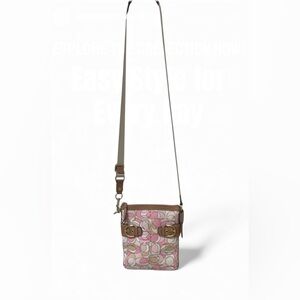 Coach Pastel Soho Canvas / Leather Swingpack Optic Print Crossbody # 41309